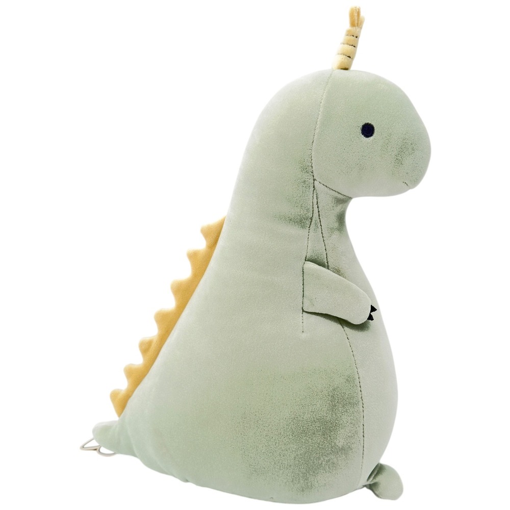 Roomies Party LivHeart Mini Cushion Dinosaur Mint Green Plush NWT